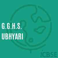 G.G.H.S. Ubhyari Secondary School Logo