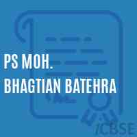 Ps Moh. Bhagtian Batehra Primary School Logo