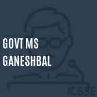 Govt Ms Ganeshbal Middle School Logo