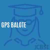 Gps Balote Primary School Logo