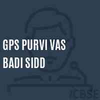 Gps Purvi Vas Badi Sidd Primary School Logo