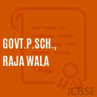 Govt.P.Sch., Raja Wala Primary School Logo