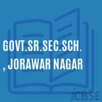 Govt.Sr.Sec.Sch., Jorawar Nagar High School Logo