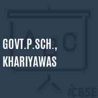 Govt.P.Sch., Khariyawas Primary School Logo