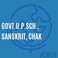 Govt.U.P.Sch., Sanskrit, Chak Middle School Logo