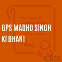 Gps Madho Singh Ki Dhani Primary School Logo