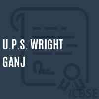 U.P.S. Wright Ganj Middle School Logo
