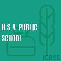 H.S.A. Public School Logo