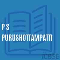P S Purushottampatti Primary School Logo