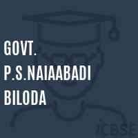 Govt. P.S.Naiaabadi Biloda Primary School Logo