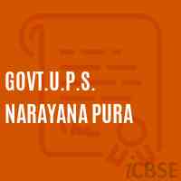 Govt.U.P.S. Narayana Pura Middle School Logo