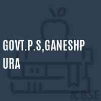 Govt.P.S,Ganeshpura Primary School Logo