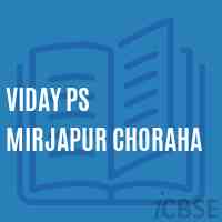 Viday Ps Mirjapur Choraha Primary School Logo