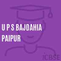 U P S Bajdahia Paipur Middle School Logo