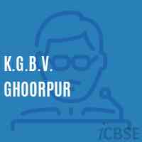 K.G.B.V. Ghoorpur School Logo