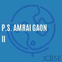 P.S. Amrai Gaon Ii Primary School Logo