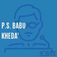 P.S. Babu Kheda' Primary School Logo