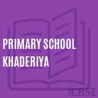 Primary School Khaderiya Logo