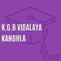 K.G.B Vidalaya Kandhla Middle School Logo