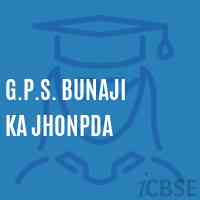 G.P.S. Bunaji Ka Jhonpda Primary School Logo