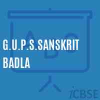 G.U.P.S.Sanskrit Badla Middle School Logo
