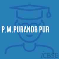 P.M.Purandr Pur Middle School Logo