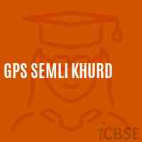 Gps Semli Khurd Primary School Logo