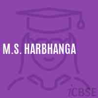 M.S. Harbhanga Middle School Logo