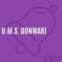 U.M.S. Donwari Middle School Logo
