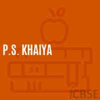 P.S. Khaiya Primary School Logo