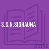 S.S.N.Sighauna Primary School Logo