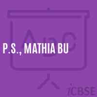 P.S., Mathia Bu Primary School Logo