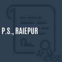 P.S., Raiepur Primary School Logo