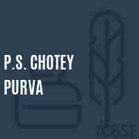 P.S. Chotey Purva Primary School Logo