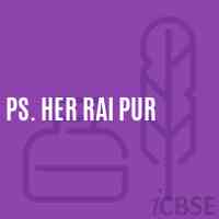Ps. Her Rai Pur Primary School Logo