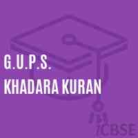 G.U.P.S. Khadara Kuran Middle School Logo