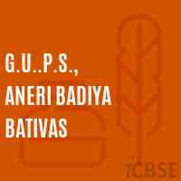 G.U..P.S., Aneri Badiya Bativas Middle School Logo