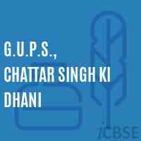 G.U.P.S., Chattar Singh Ki Dhani Middle School Logo