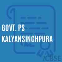Govt. Ps Kalyansinghpura Primary School Logo
