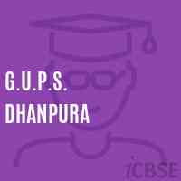 G.U.P.S. Dhanpura Middle School Logo