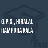 G.P.S., Hiralal Rampura Kala Primary School Logo