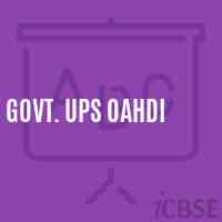 Govt. Ups Oahdi Middle School Logo