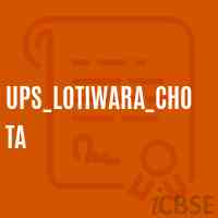 Ups_Lotiwara_Chota Middle School Logo