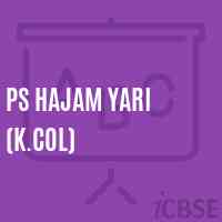 Ps Hajam Yari (K.Col) Primary School Logo