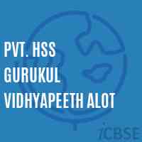 Pvt. Hss Gurukul Vidhyapeeth Alot Secondary School Logo