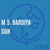 M.S. Bardiya Son Middle School Logo