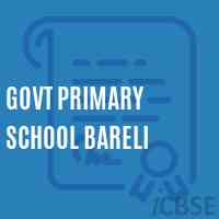 Govt Primary School Bareli Logo