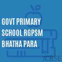 Govt Primary School Rgpsm Bhatha Para Logo