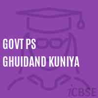 Govt Ps Ghuidand Kuniya Primary School Logo