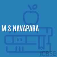 M.S.Navapara Middle School Logo